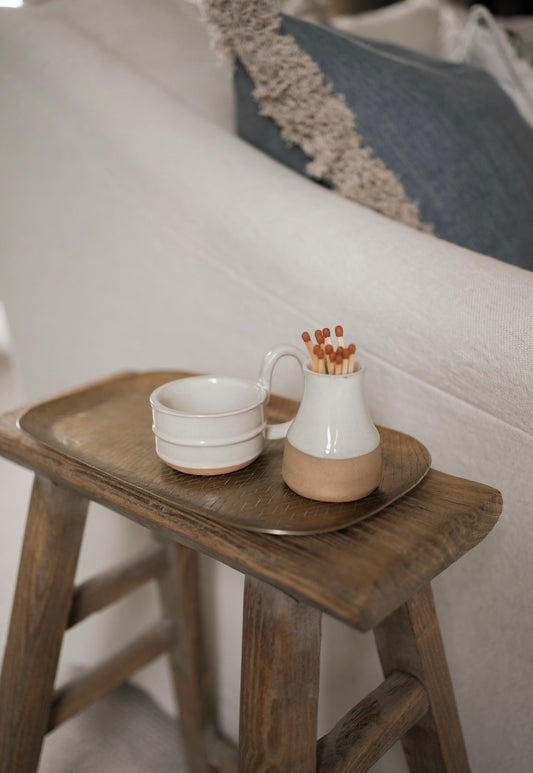 Ceramic Milk Bottle Match Striker