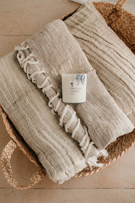 Velvet Peony and Oud Soy Wax Candle from The Oasis Candle Co - Candles UAE