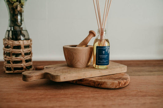 Tuberose and Jasmine Reed Diffusers from room fragrance brand, The Oasis Candle Co