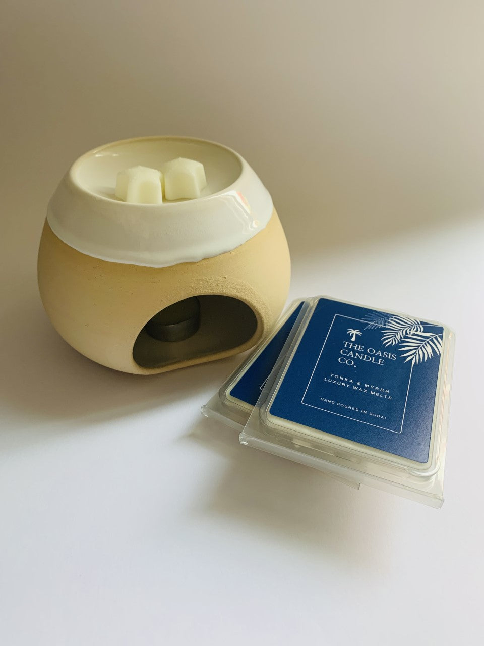 Glosters Ceramic wax melts burner available to buy from The Oasis Candle Co