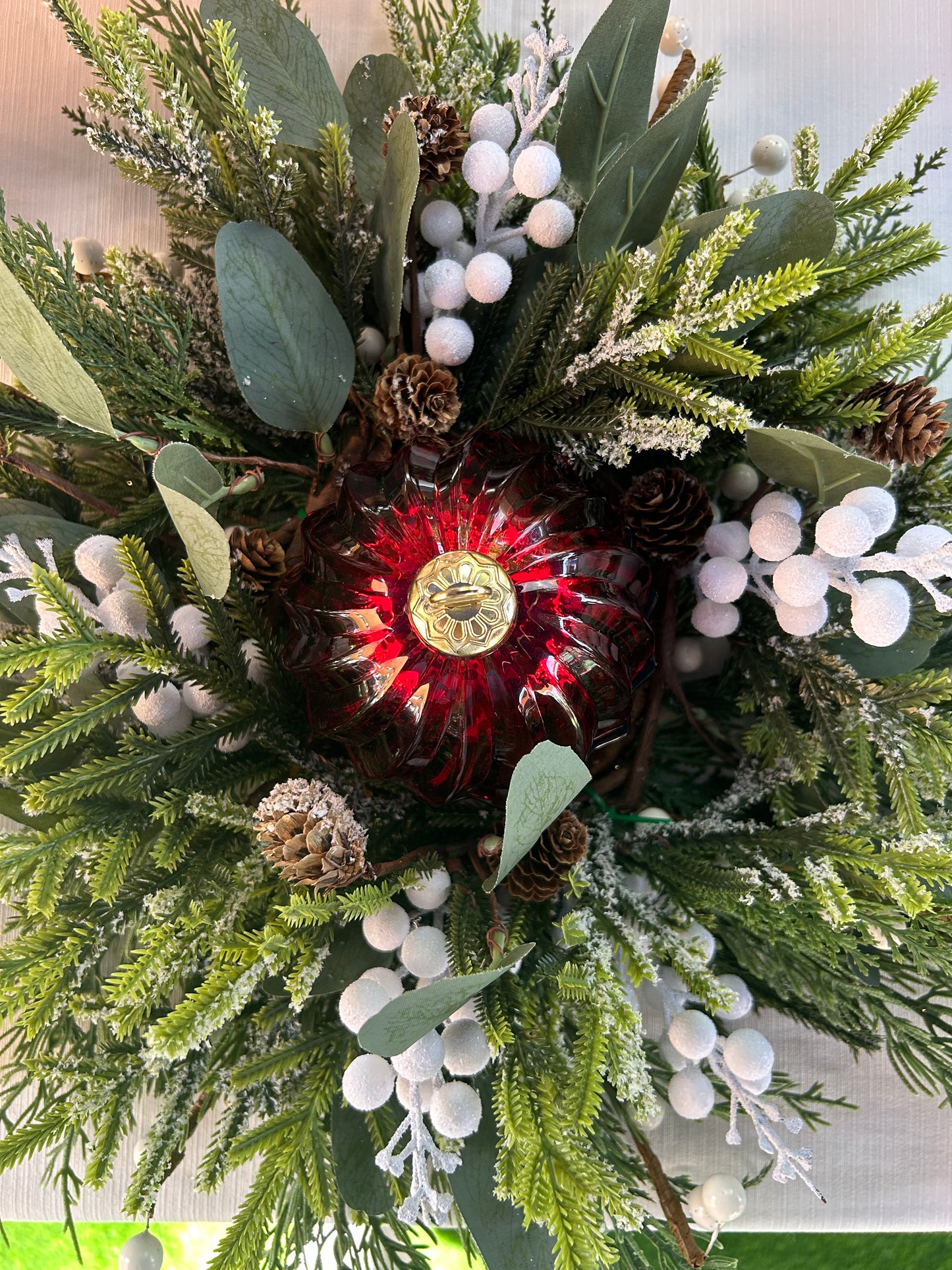 Festive Candle Ring Wreath