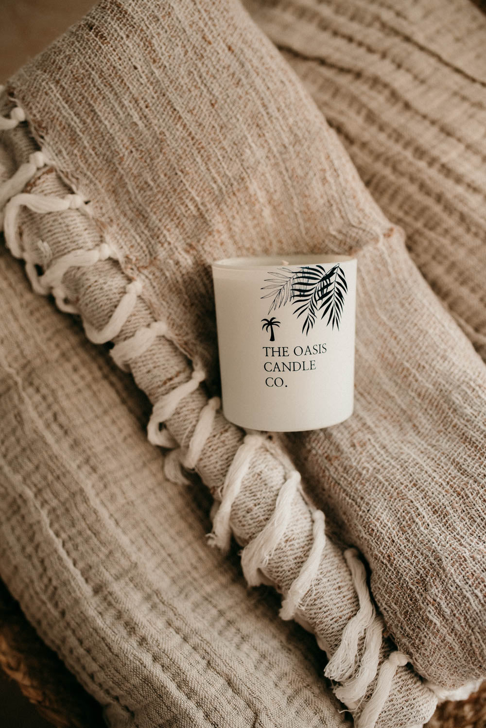 Dark Honey and Tobacco candles dubai from home fragrance brand, The Oasis Candle Co